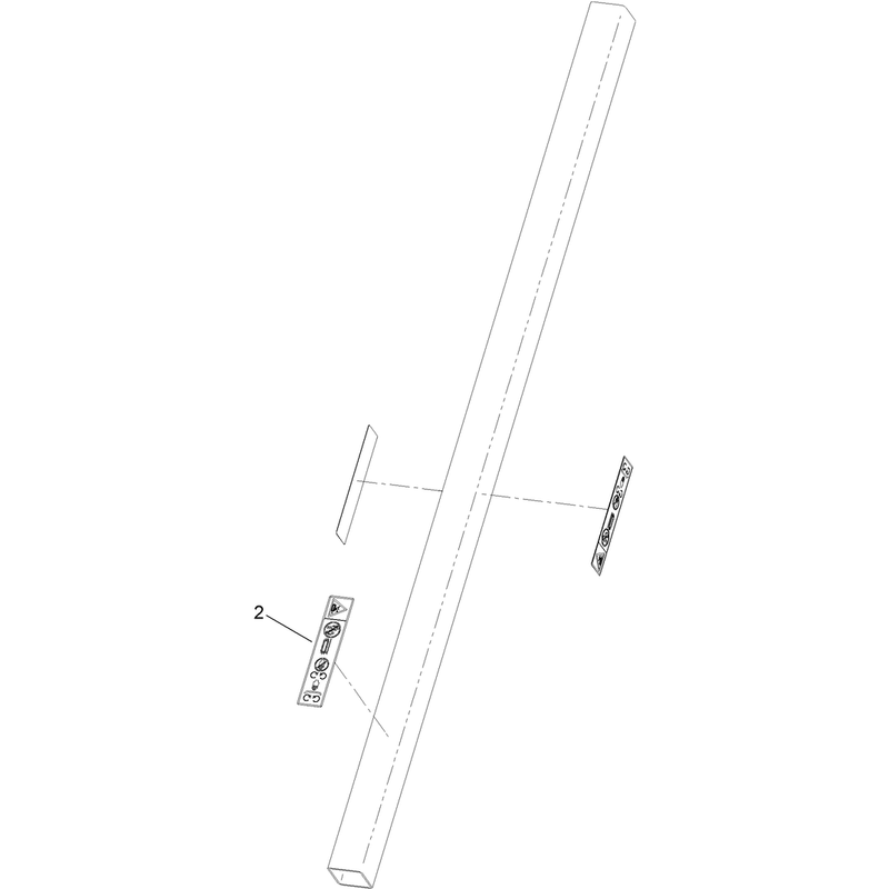 60 Inch Restraint Bar Assembly No. 127-1277