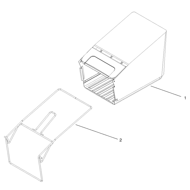 Rear Grass Bag Assembly