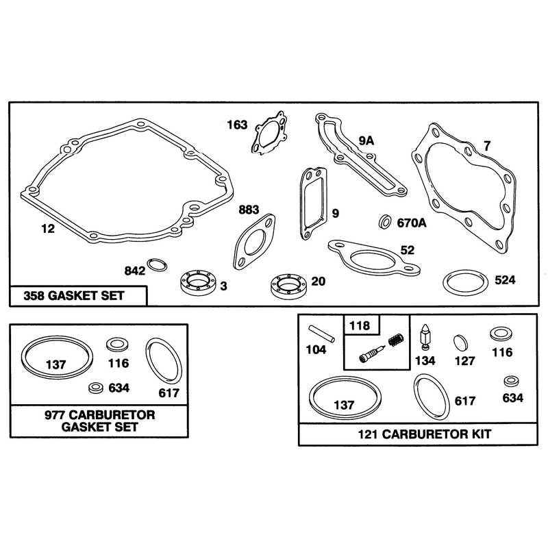 Engine Briggs and Stratton Model 127702-0645-01