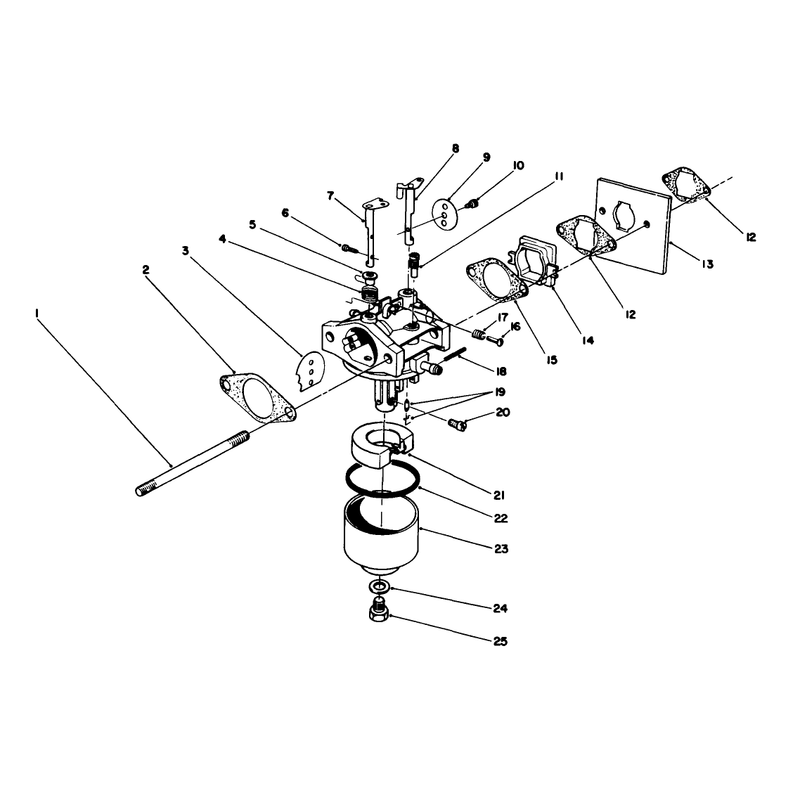 Carburetor Assembly Model No 47pj8