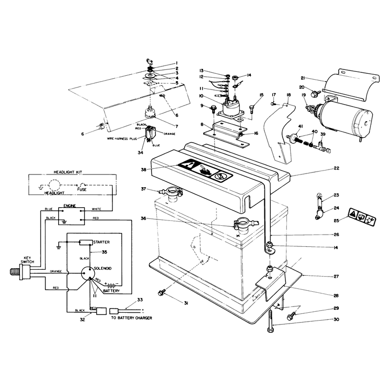 12 Volt Starter Motor Kit No. 66-7700 (optional)
