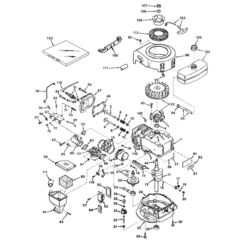 Engine Tecumseh Model Lav30-30505k