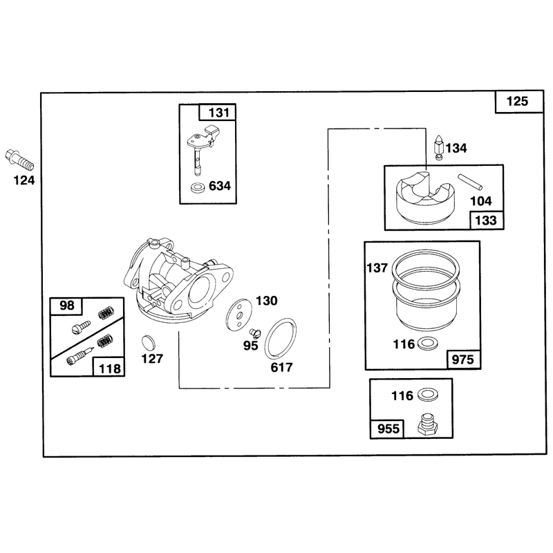 Engine Briggs and Stratton Model 127702-0131-01