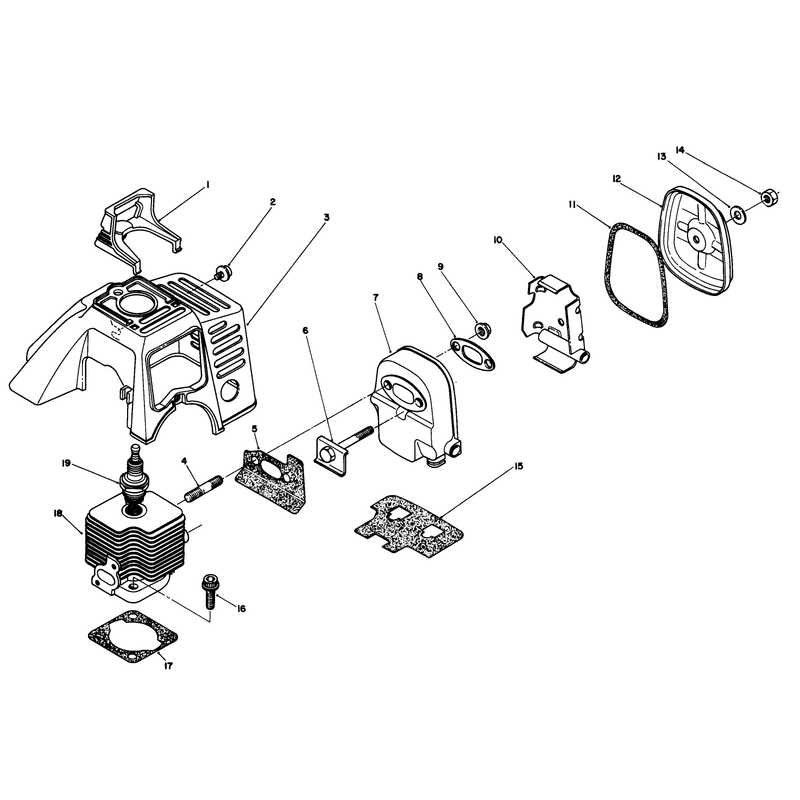 Cylinder & Muffler Assembly