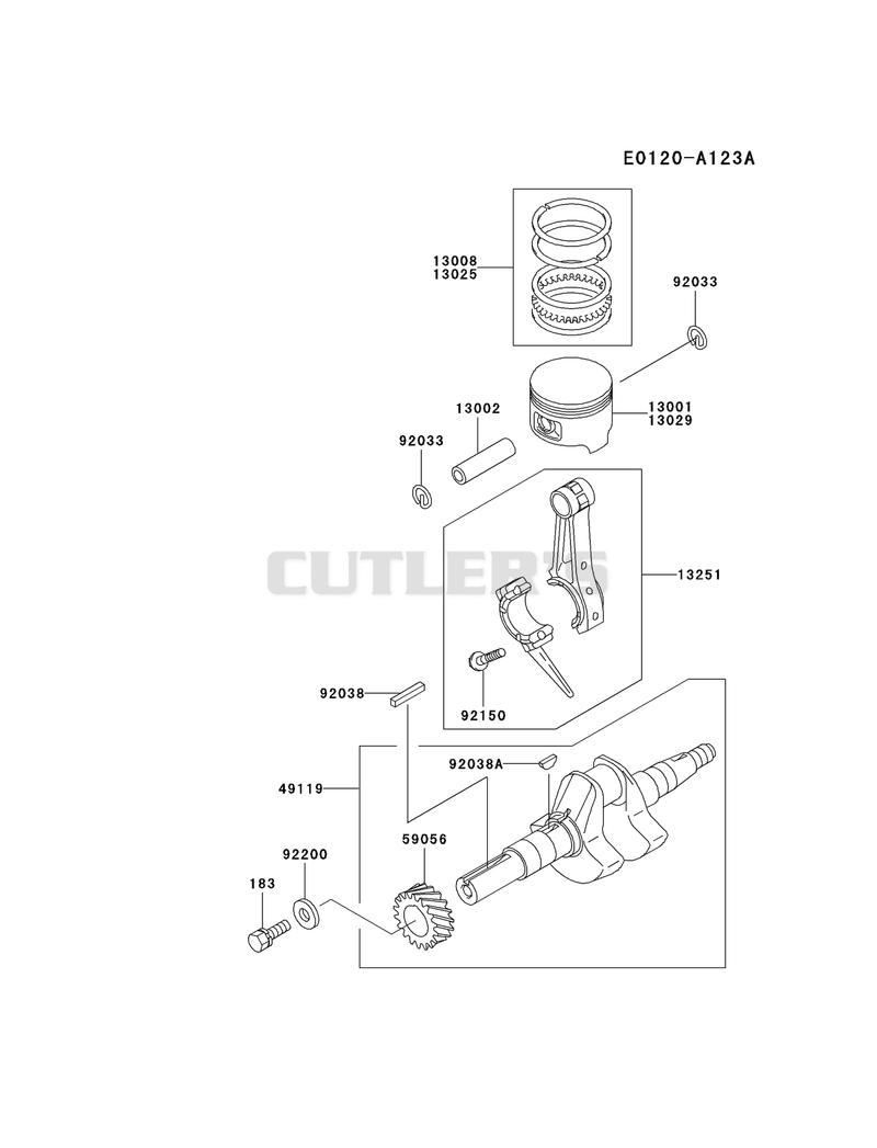 PISTON/CRANKSHAFT