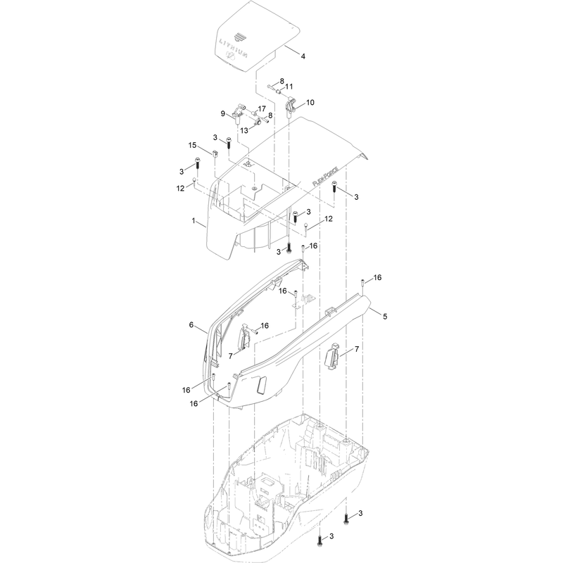 Motor Module Assembly No 147-0425 Upper Shroud Assembly