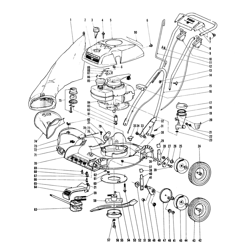 21in Pow R Drive Parts List