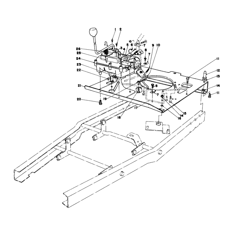 Engine Plate And Shift Assembly