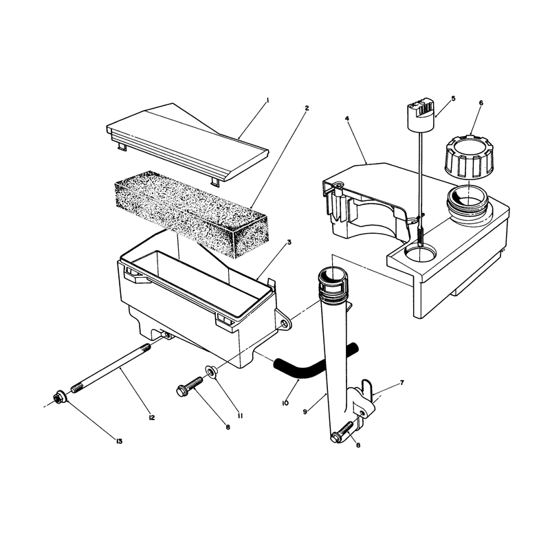 Air Cleaner & Fuel Tank Assembly (engine No. Vmm1-5)