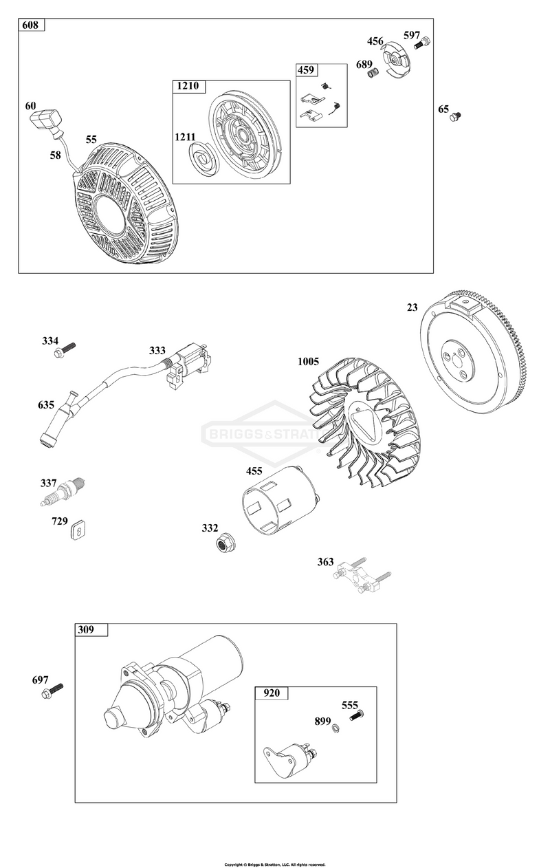 Flywheel, Ignition, and Starter Group
