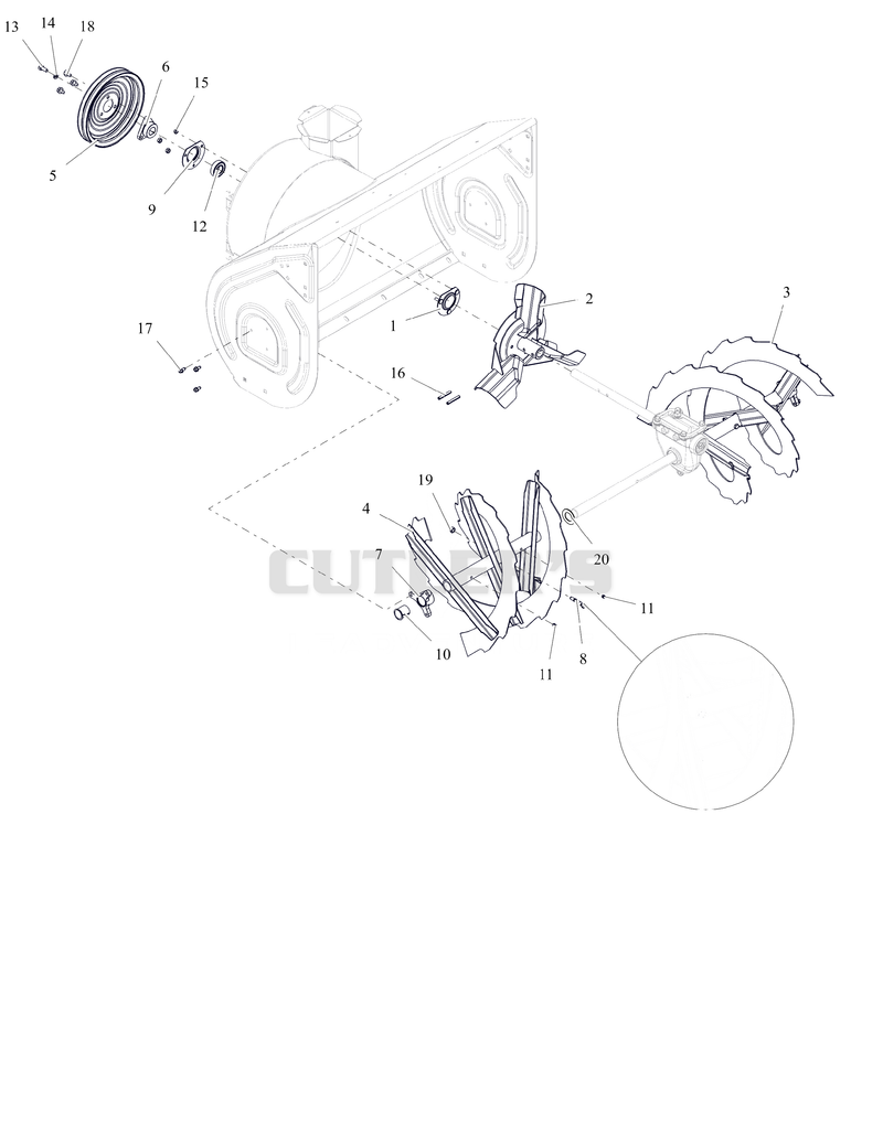 Auger and Impeller - 32"