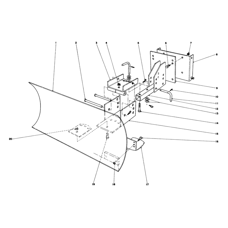 Grader Blade Assembly Model 59051