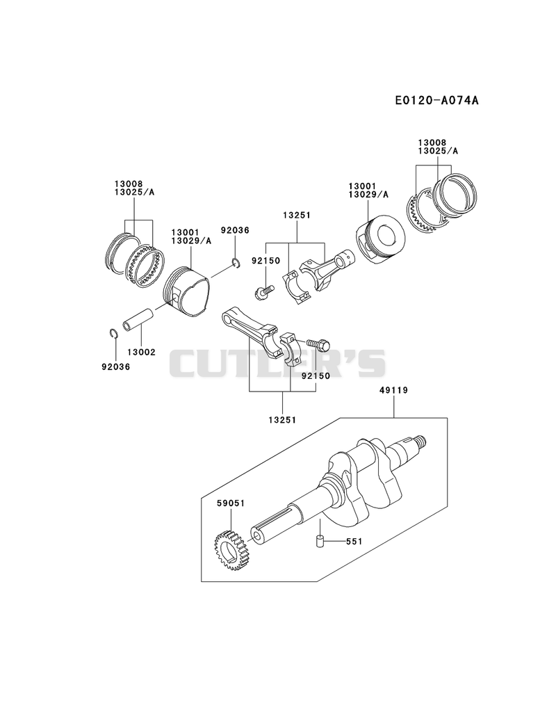 PISTON/CRANKSHAFT