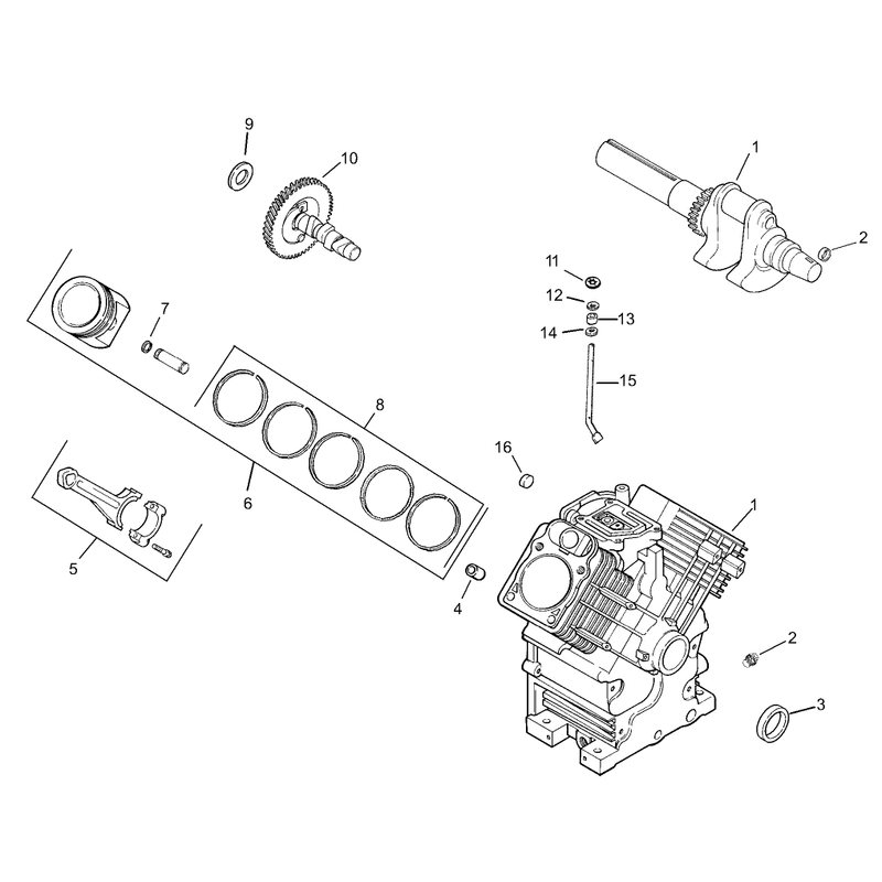 Crankcase Assembly Kohler Engine CH20QS-64678