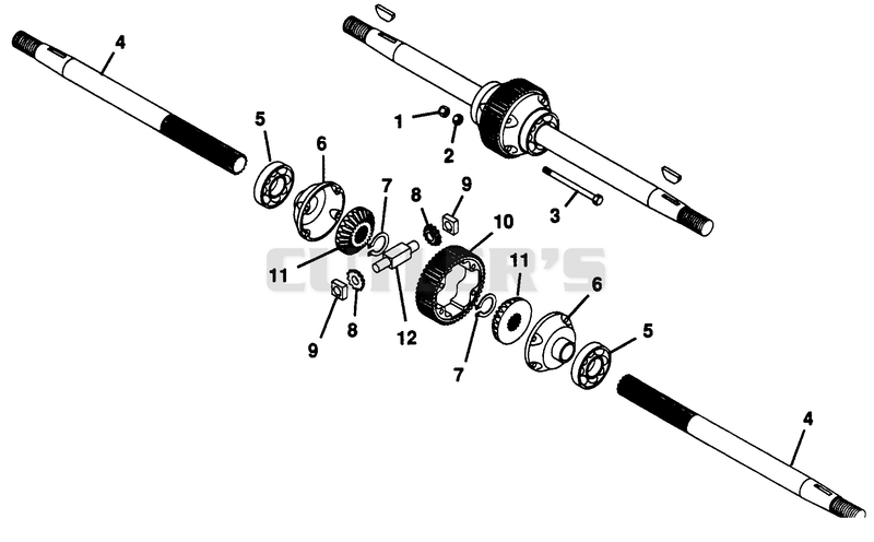 NUMBER EIGHT SHAFT - DIFFERENTIAL ASSEMBLY