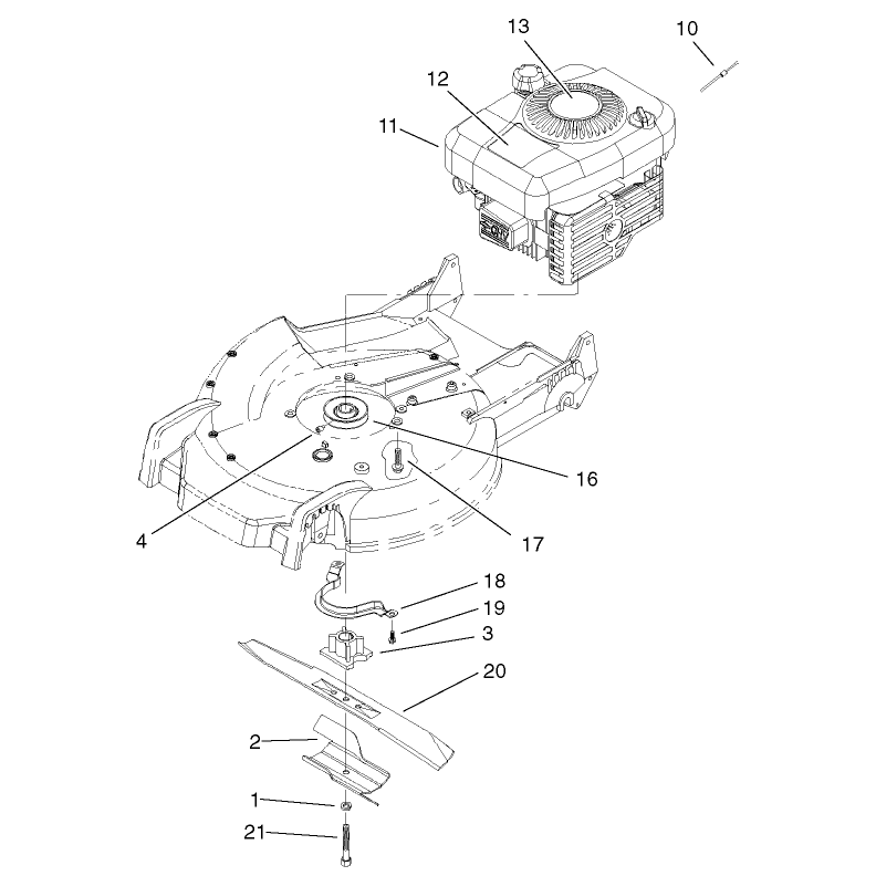 Engine and Blade Assembly