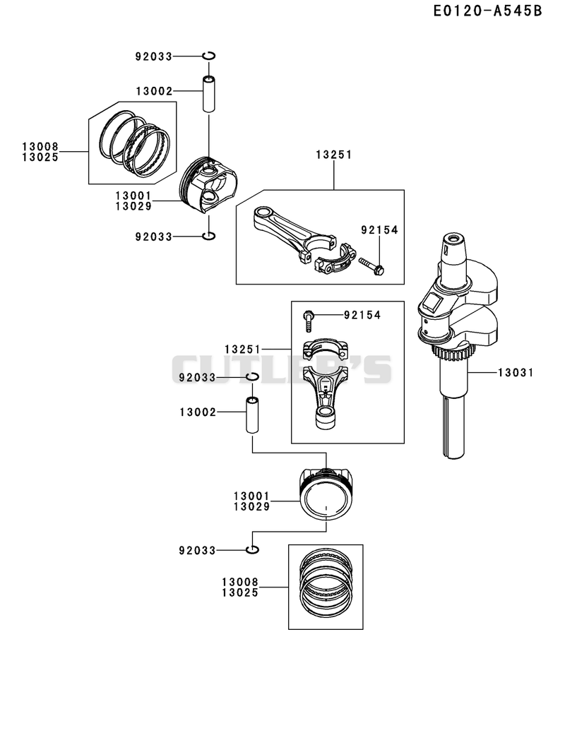 PISTON/CRANKSHAFT