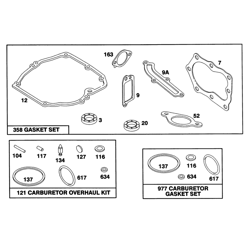 Engine Briggs and Stratton Model 122702-3171-01