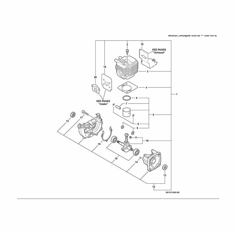 Engine, Short Block -- SB1072