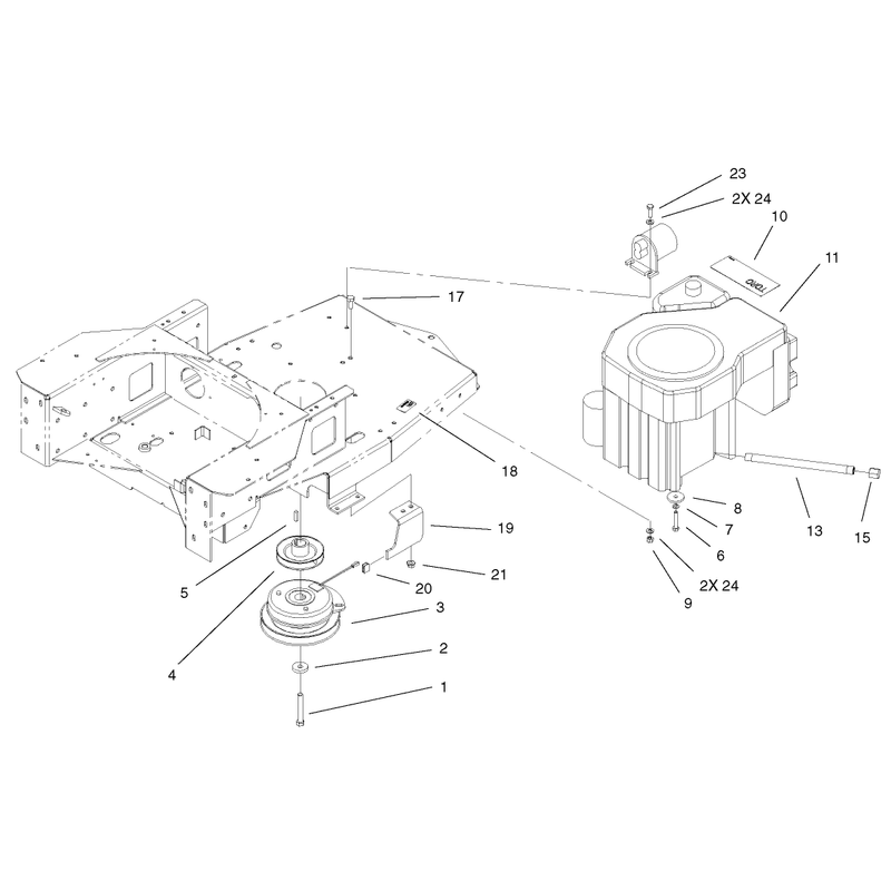Engine and Clutch Assembly