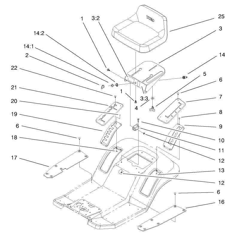 Rear Body and Seat Assembly