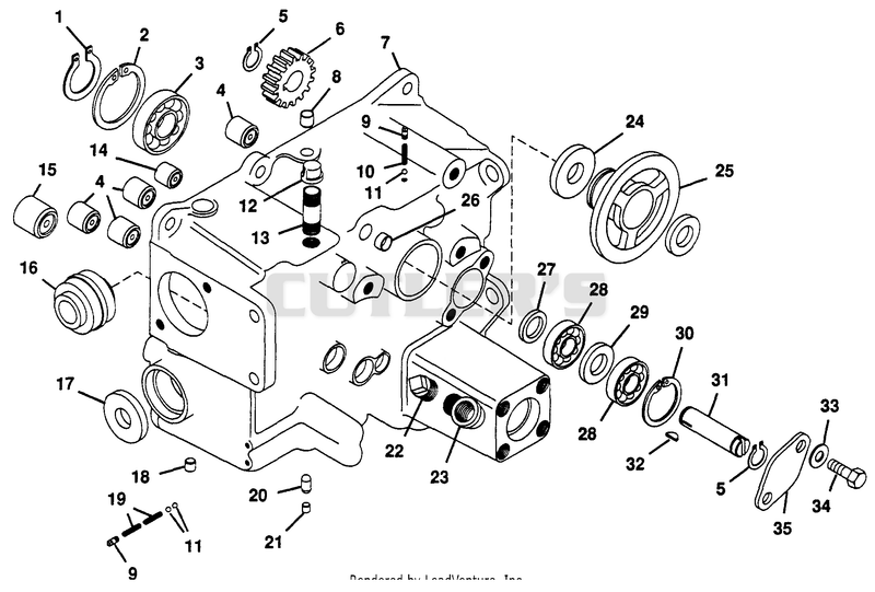 NUMBER TWELVE - TRANSMISSION CASE ASSY