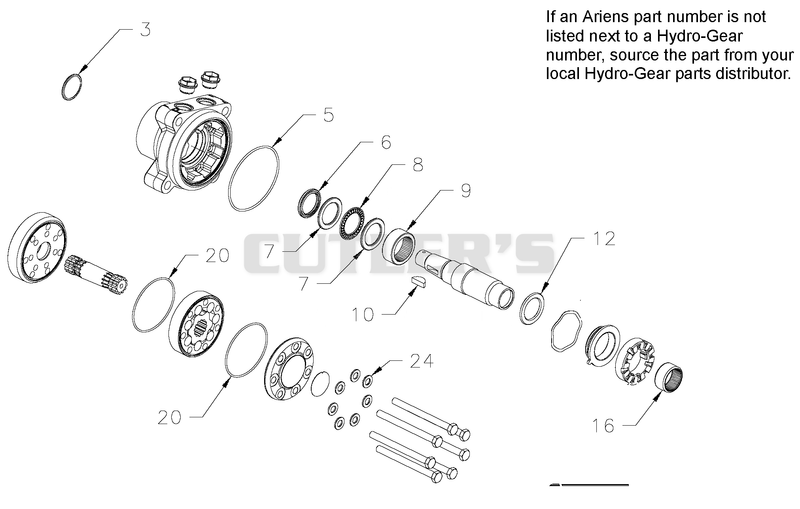 Hydro-Gear Wheel Motor
