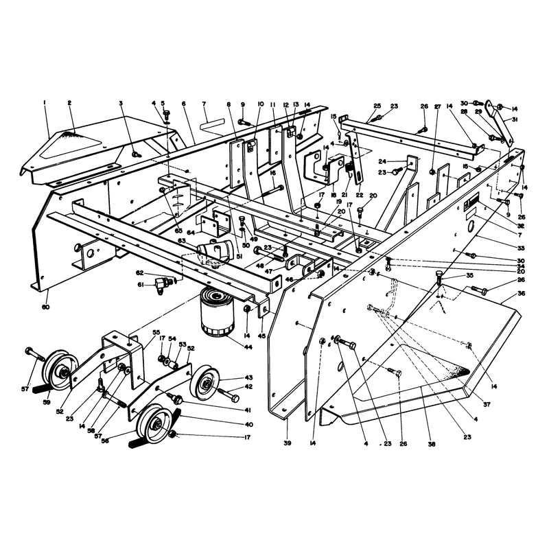 Frame and Jackshaft Assembly