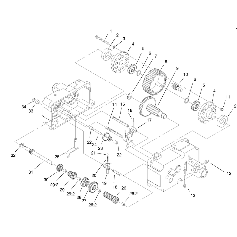 Transmission 8 Speed 4 Pinion Contmodel 73429 Only