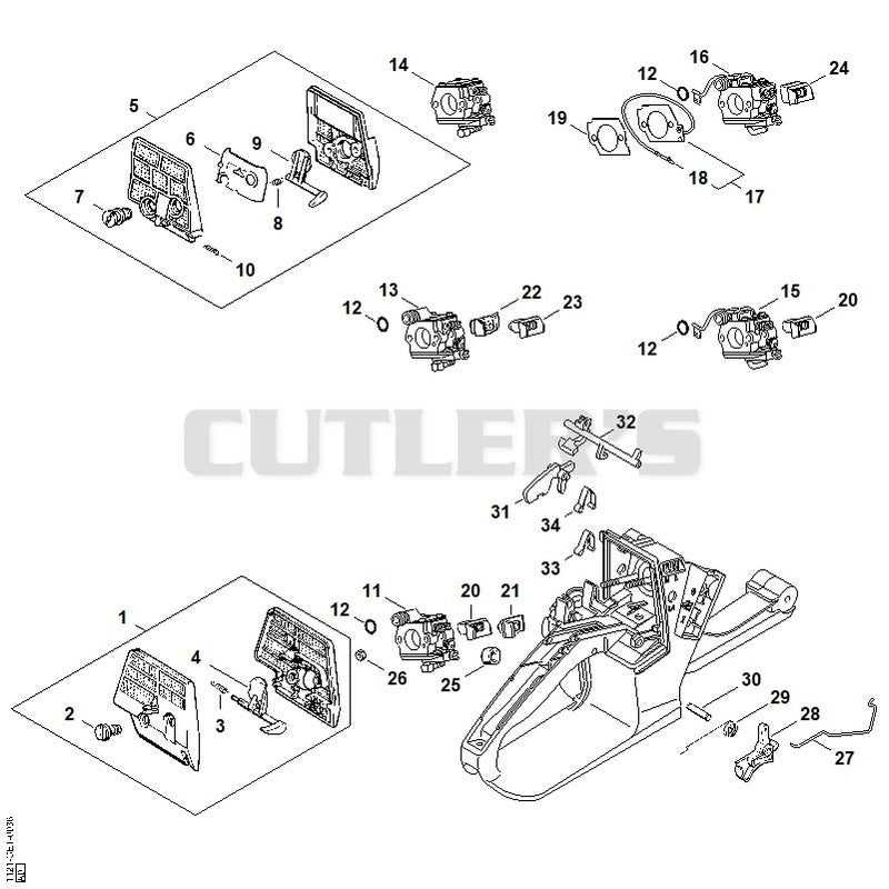 Air filter, Throttle control