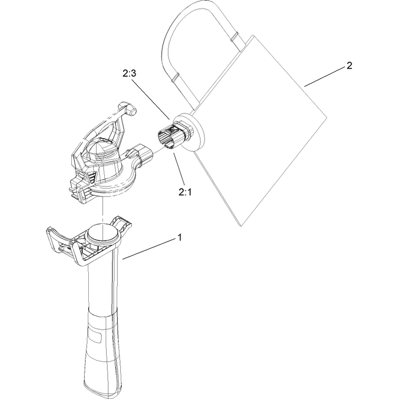 Bag and Vac Tube Assembly