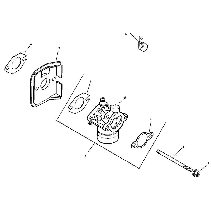 Fuel System Assembly Kohler Model Cv15t-41604