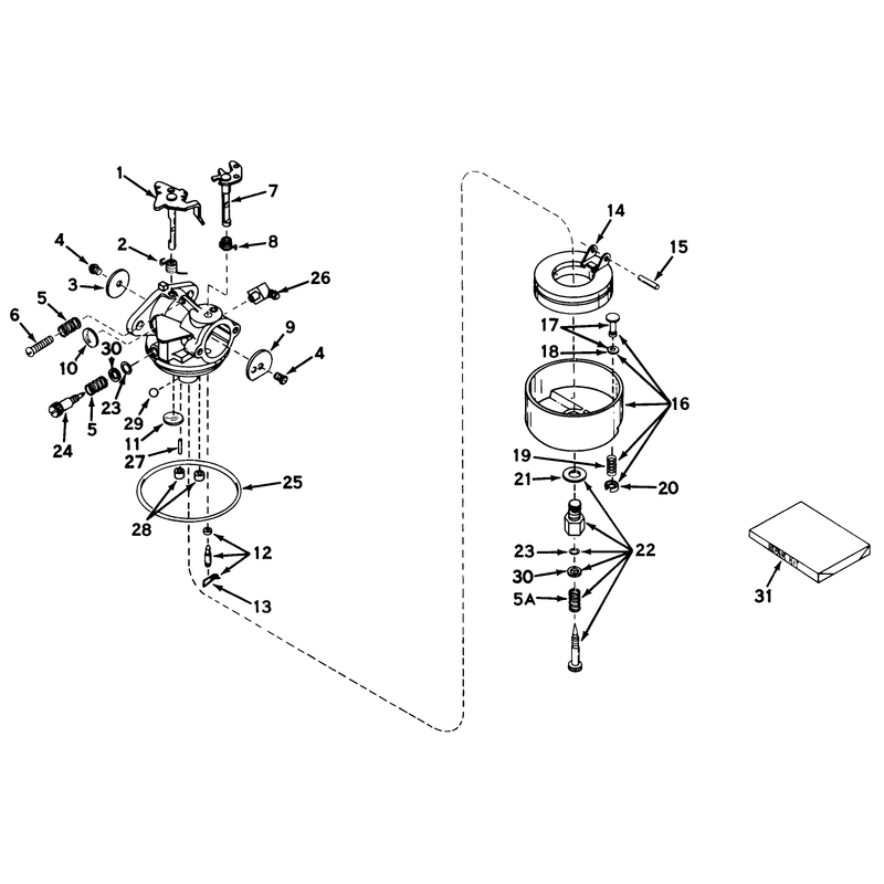 Carburetor Model No 631115 Parts List