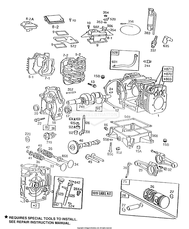 Cylinder, Sump, Cover, Heads