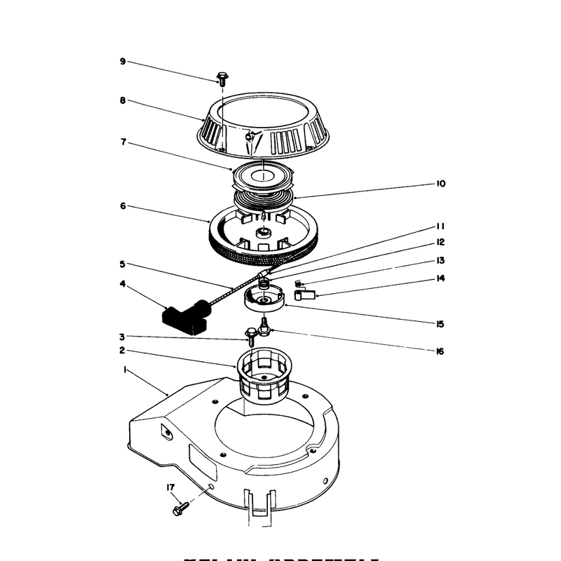 Recoil Assembly Engine No 47ph7 Engine No 47pg6