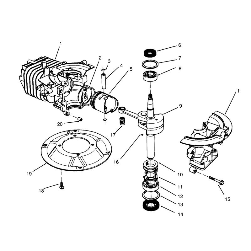 Crankshaft Assembly Model No 47pr4-3