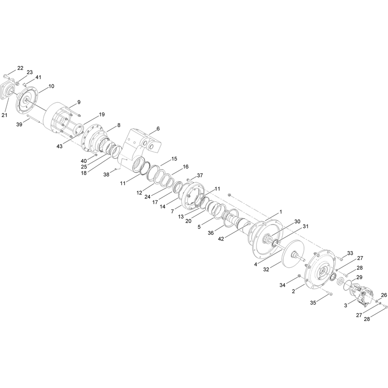 Trencher Drive Assembly
