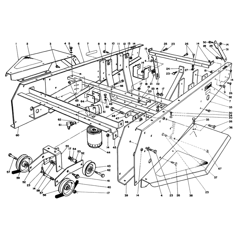 Frame and Jackshaft Assembly