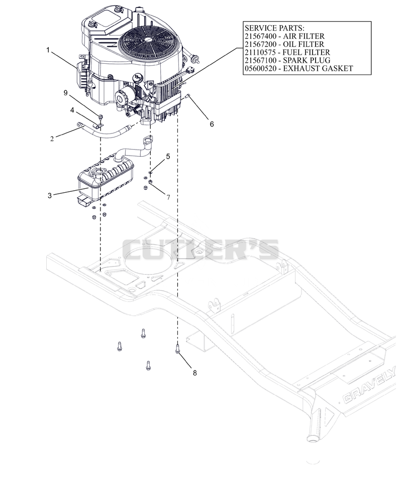 Engine - Gravely 764