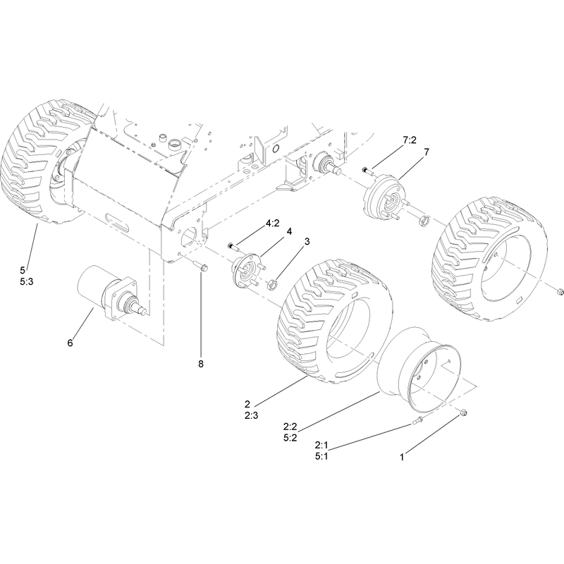 Wheel and Motor Assembly
