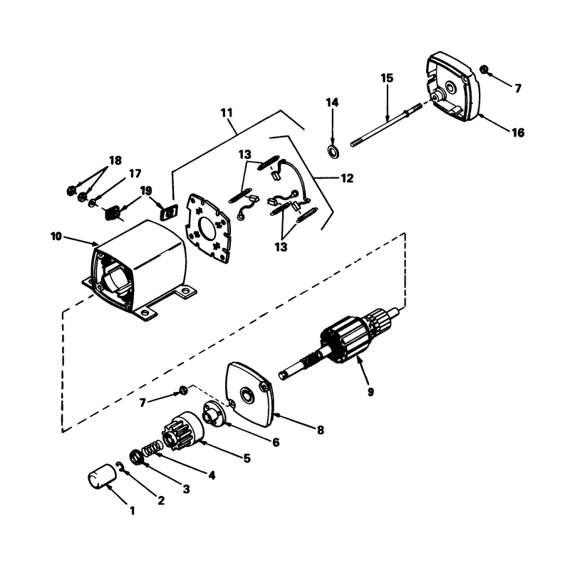 12 Volt Electric Starter No. 33605 (model 56127)