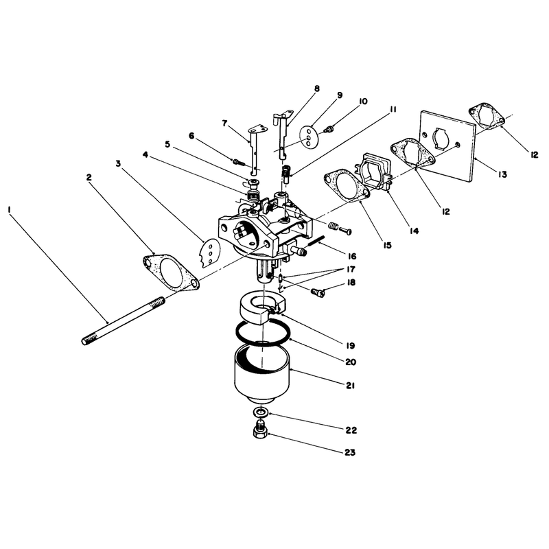 Carburetor Assembly Model No 47pg6
