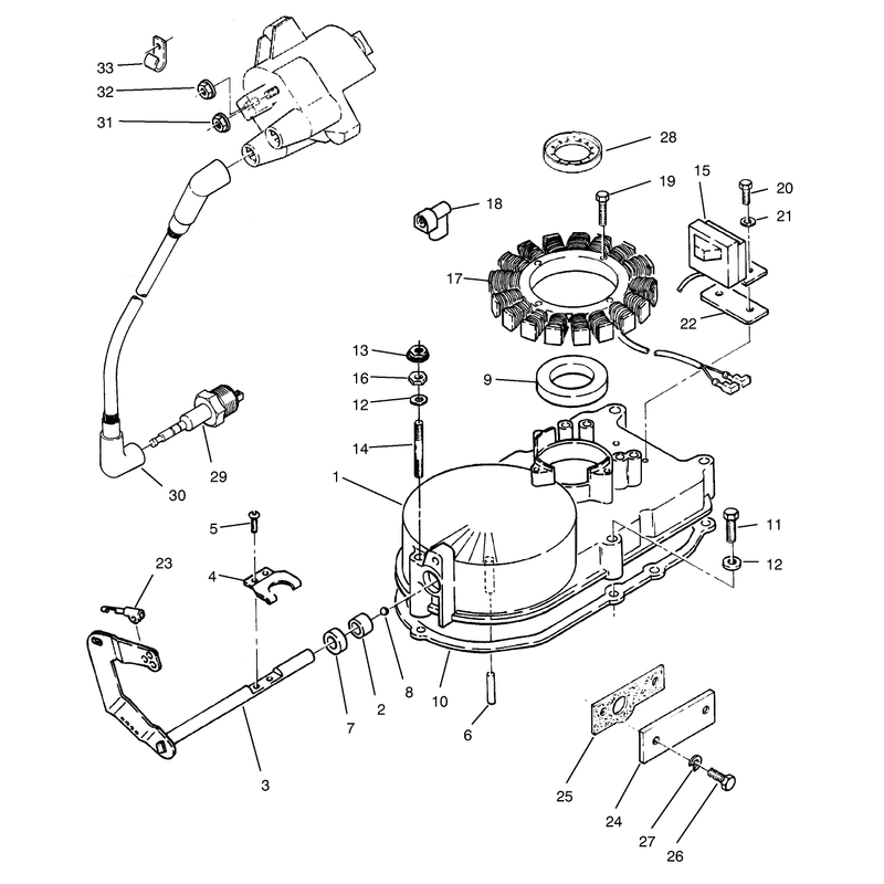 Gearcase and Ignition Assembly