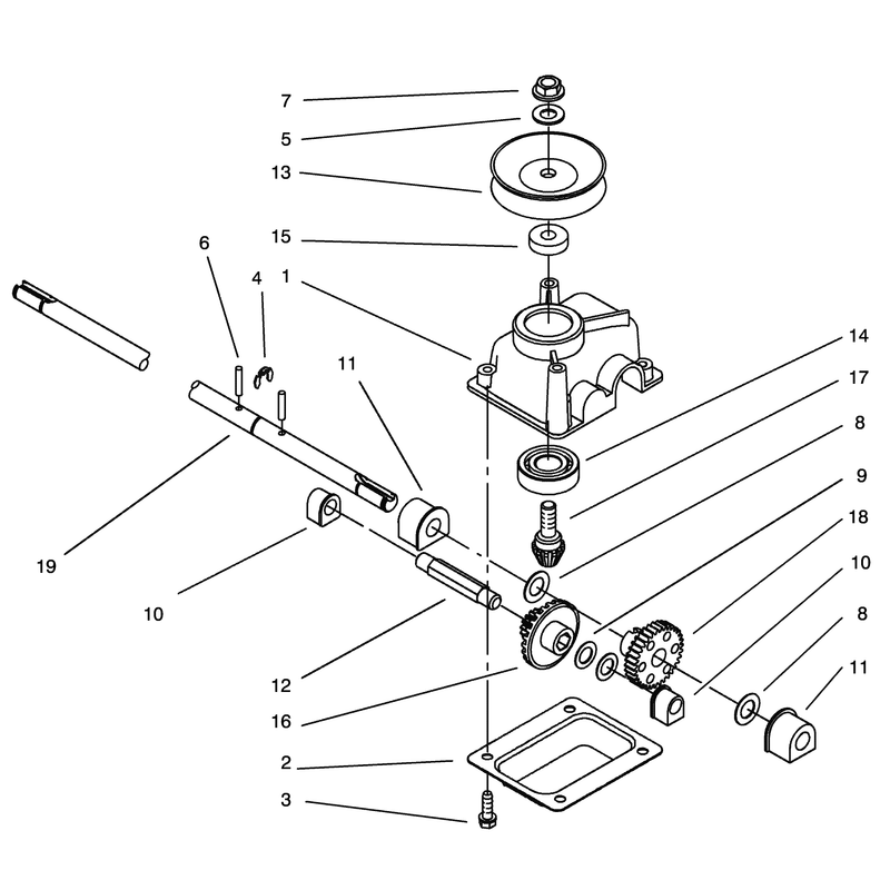Gear Case Assembly No 104-7593