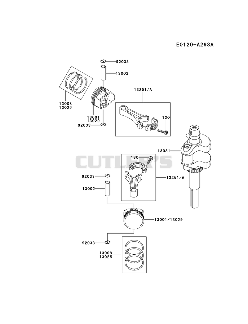 PISTON/CRANKSHAFT