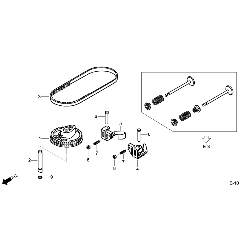 Camshaft Pulley Assembly Honda GCV160L-AS3A