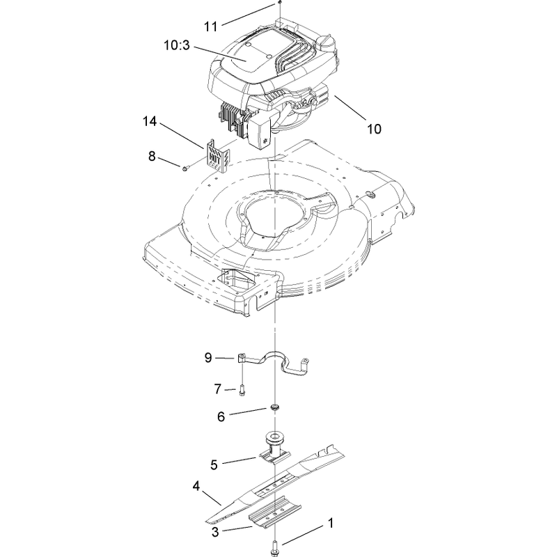 Engine and Blade Assembly