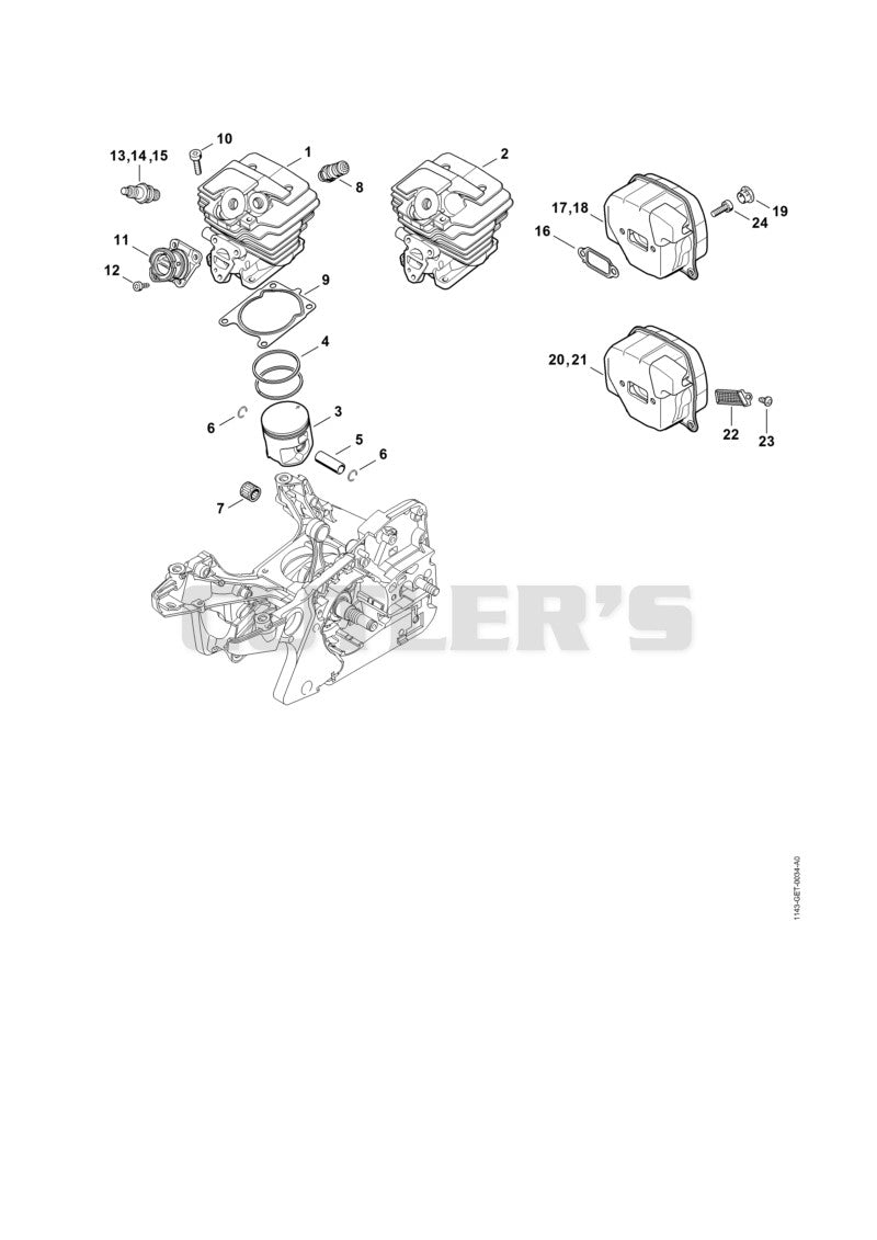 Cylinder, Muffler