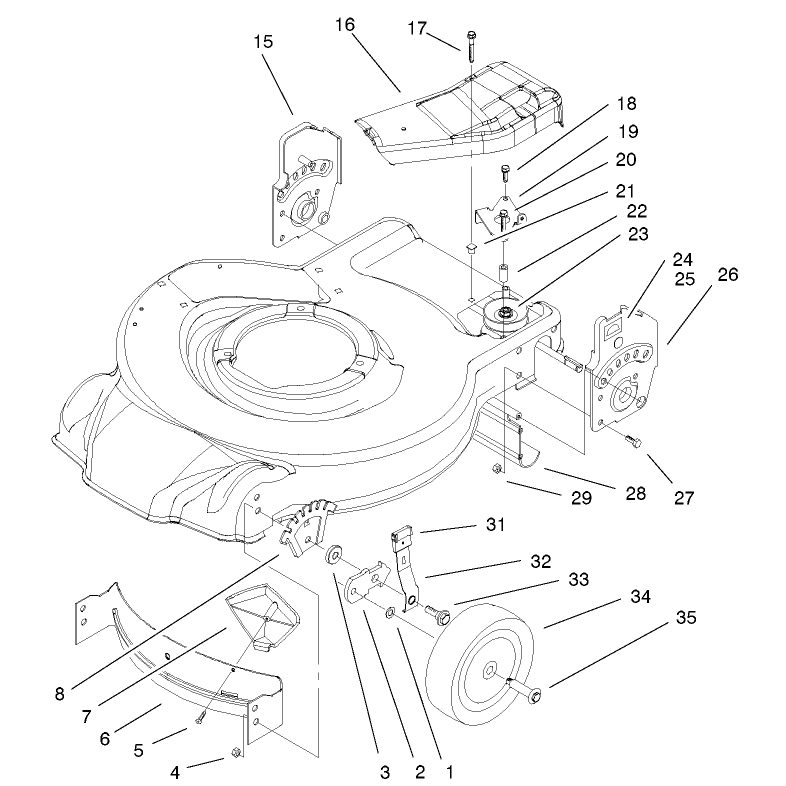 Housing and Bracket Assembly