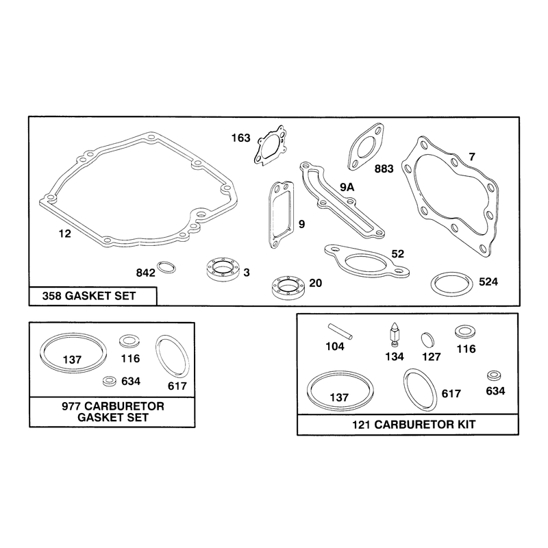 Engine Briggs and Stratton Model 127802-0640-01